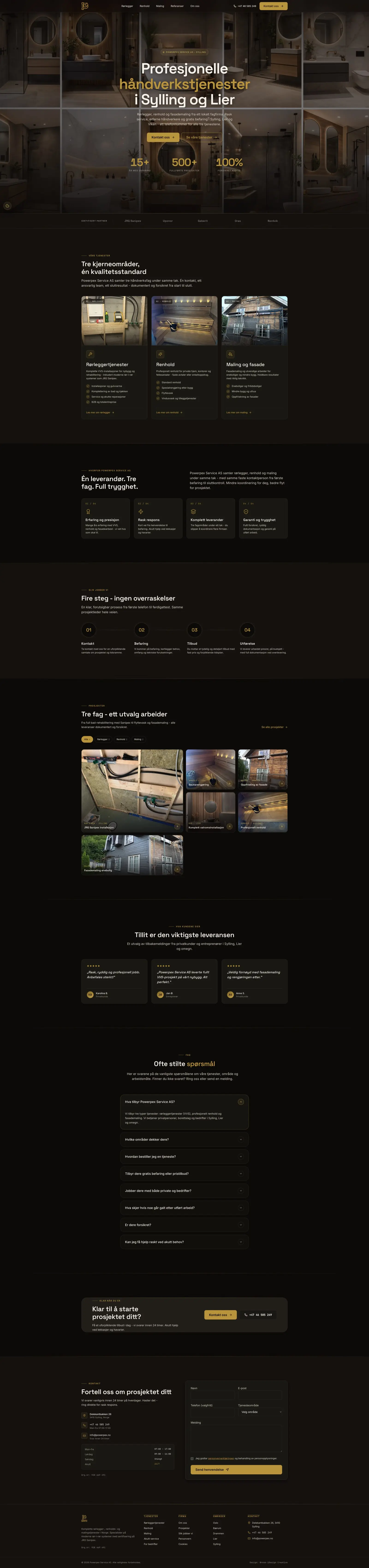 Powerpex - firma remontowo-budowlana - widok desktop